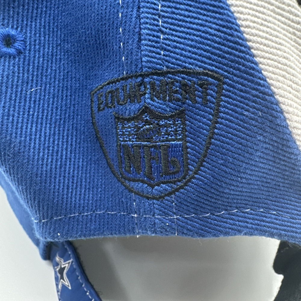 Vintage Dallas Cowboys Big Star Logo Cap Reebok NFL Blue/Black/White - Picture 9 of 9